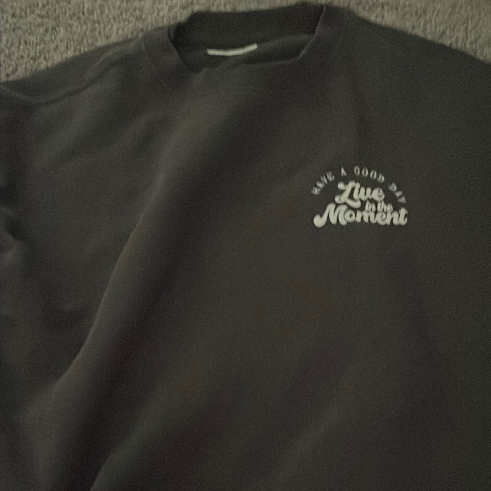 Black Graphic Sweatshirt